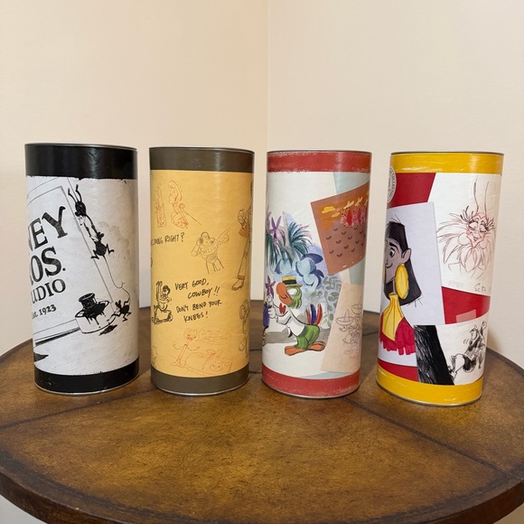NEW 4 Disney Brothers Studios Canisters From the Disney Backstage Collection - Picture 2 of 16